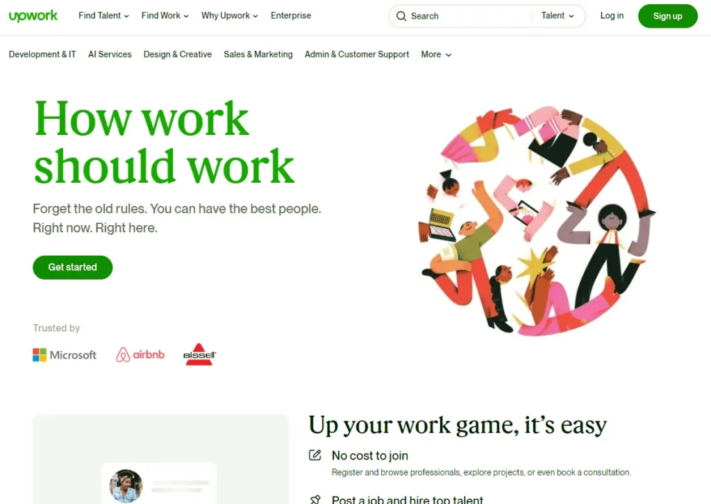 Upwork the best freelance website for developers